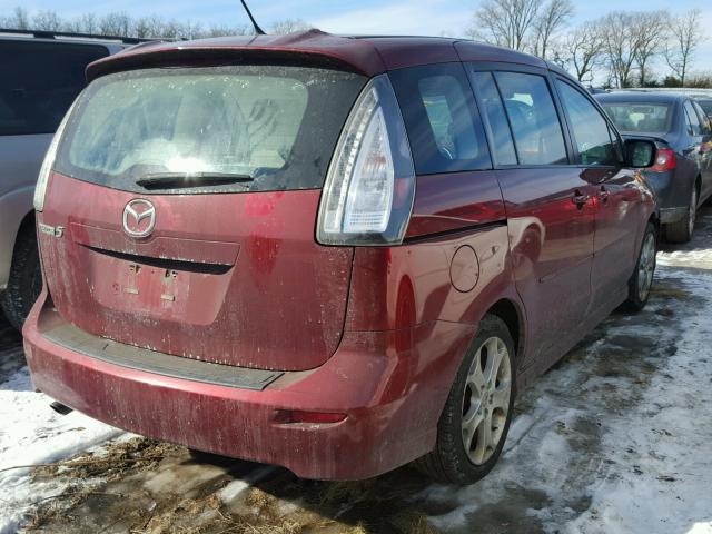 JM1CR293580324830 - 2008 MAZDA 5 RED photo 4