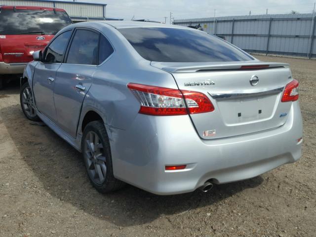 3N1AB7APXEY308747 - 2014 NISSAN SENTRA S SILVER photo 3