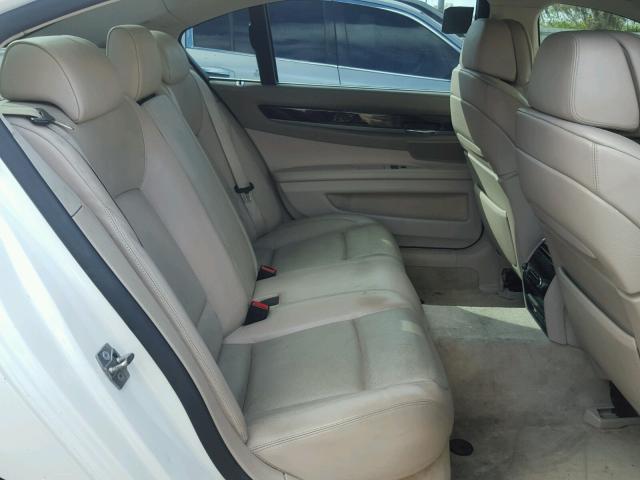 WBAKB83529CY61018 - 2009 BMW 750 LI WHITE photo 6