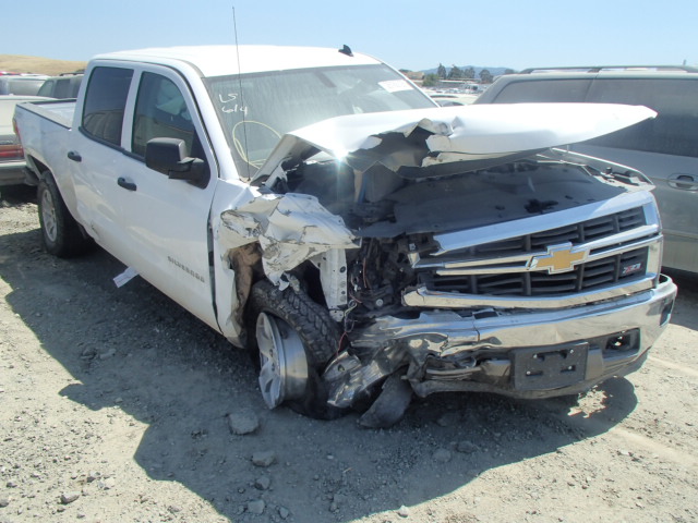 3GCUKREC5EG495799 - 2014 CHEVROLET SILVERADO WHITE photo 1