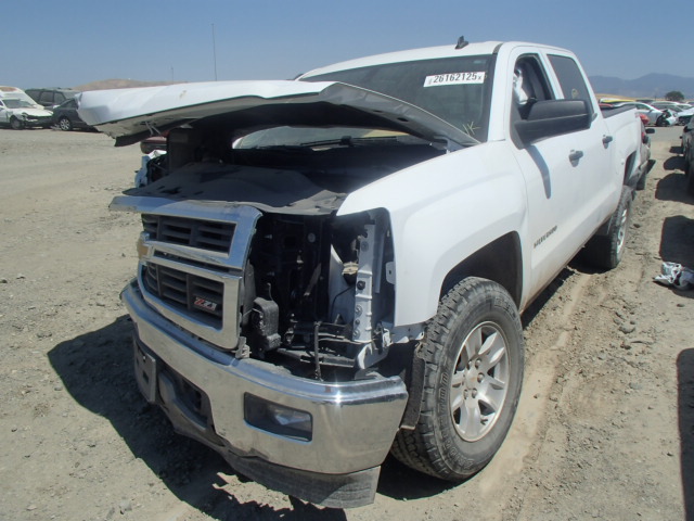 3GCUKREC5EG495799 - 2014 CHEVROLET SILVERADO WHITE photo 2