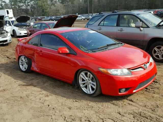 2HGFG21546H702226 - 2006 HONDA CIVIC SI RED photo 1