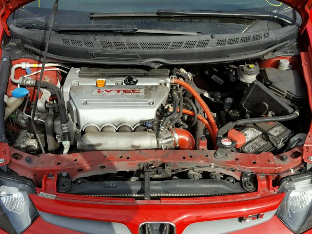 2HGFG21546H702226 - 2006 HONDA CIVIC SI RED photo 7