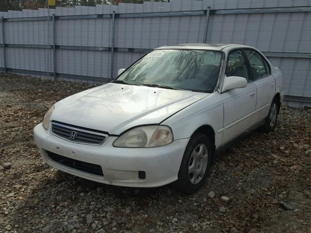 2HGEJ8648YH597659 - 2000 HONDA CIVIC EX თეთრი ფოტო 2