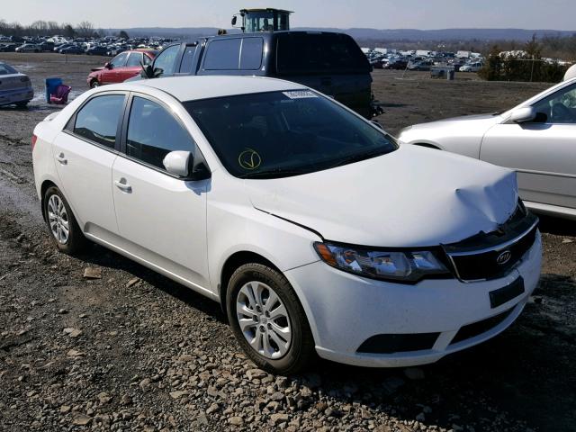 KNAFU4A21A5240908 - 2010 KIA FORTE EX WHITE photo 1