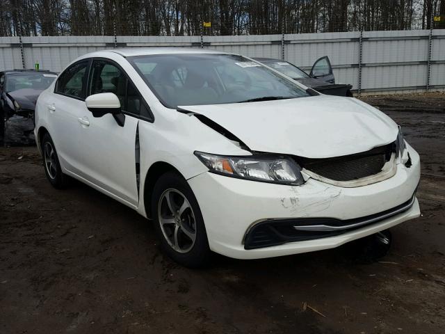 19XFB2F76FE041835 - 2015 HONDA CIVIC SE WHITE photo 1