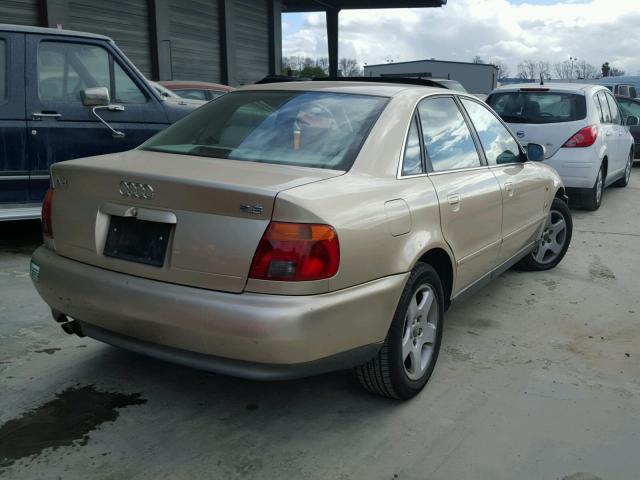 WAUDA88D7VA072073 - 1997 AUDI A4 2.8 TAN photo 4