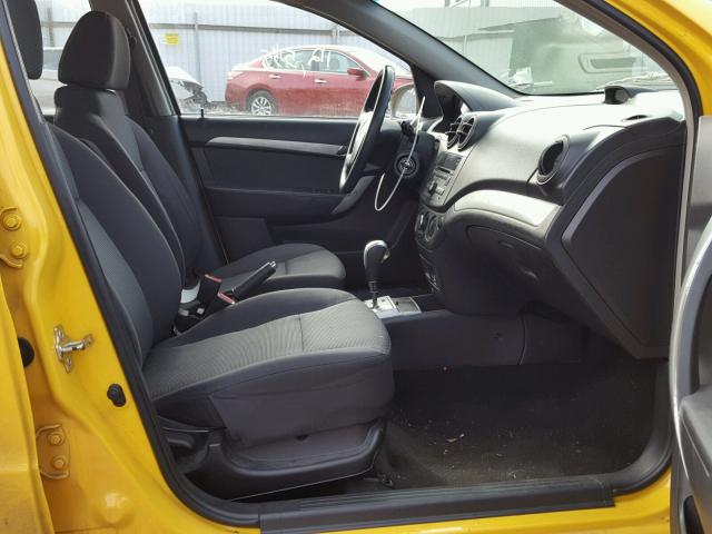 KL1TD5DE1AB049130 - 2010 CHEVROLET AVEO LS 黄色 照片 5