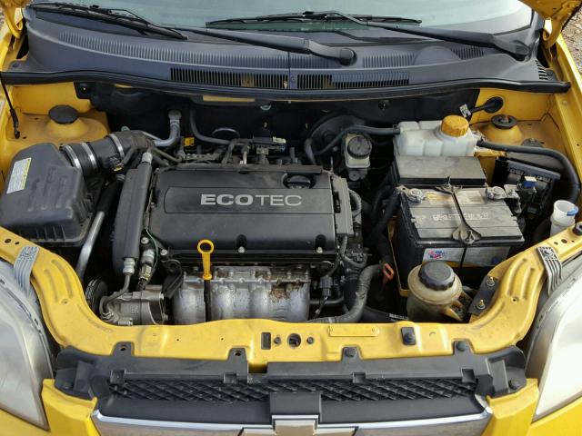 KL1TD5DE1AB049130 - 2010 CHEVROLET AVEO LS 黄色 照片 7