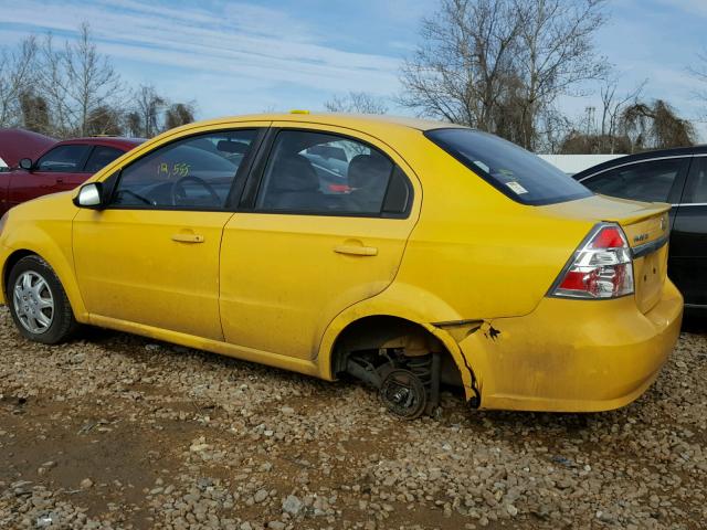 KL1TD5DE1AB049130 - 2010 CHEVROLET AVEO LS 黄色 照片 9