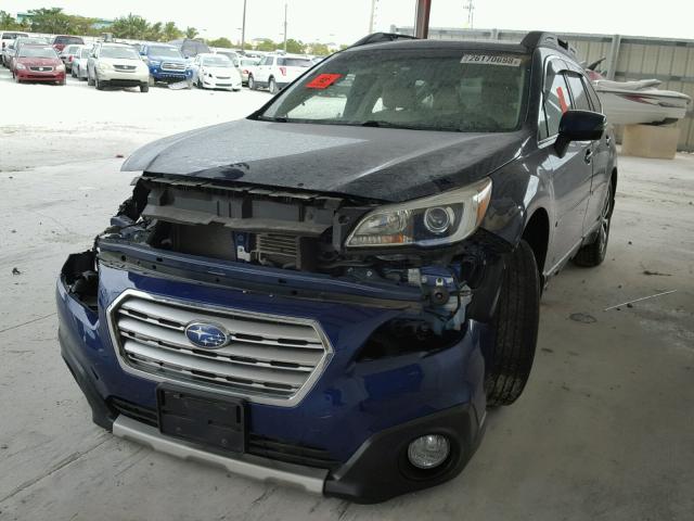 4S4BSALC1F3331753 - 2015 SUBARU OUTBACK 2. BLUE photo 2