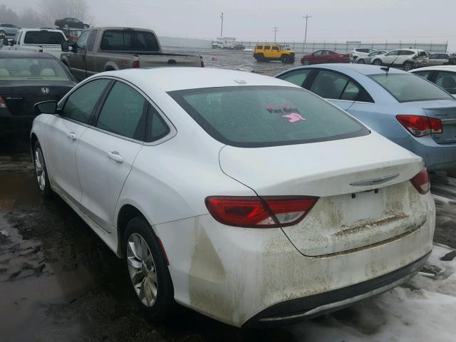 1C3CCCAB0FN703944 - 2015 CHRYSLER 200 LIMITE WHITE photo 3