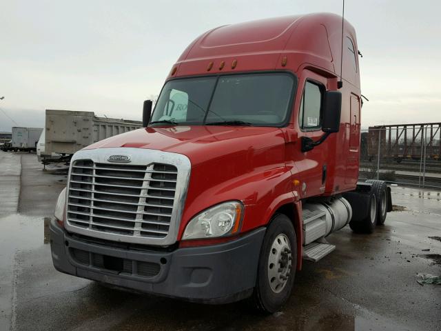 1FUJGLDR6BLAV6824 - 2011 FREIGHTLINER CASCADIA 1 RED photo 2