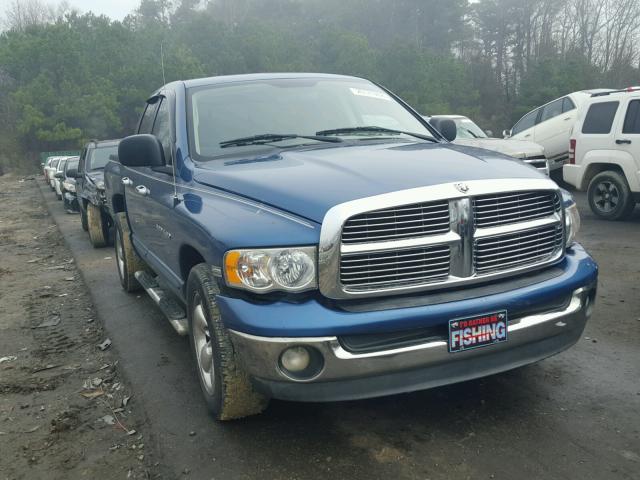 1D7HA18D74S670853 - 2004 DODGE RAM 1500 S BLUE photo 1