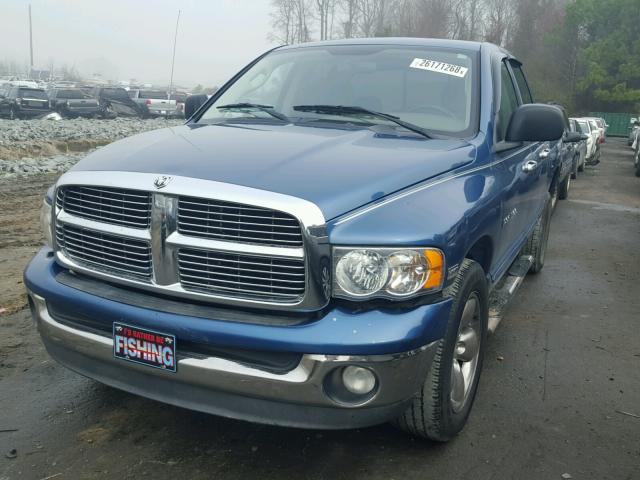 1D7HA18D74S670853 - 2004 DODGE RAM 1500 S BLUE photo 2