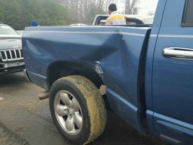 1D7HA18D74S670853 - 2004 DODGE RAM 1500 S BLUE photo 9