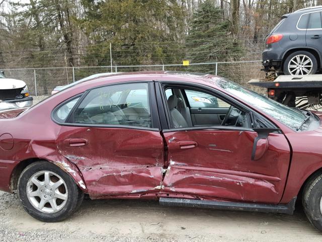 1FAFP56U37A144360 - 2007 FORD TAURUS SEL RED photo 9