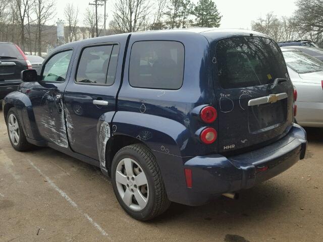 3GNDA13D27S619194 - 2007 CHEVROLET HHR LS BLUE photo 3