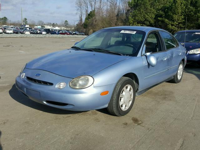 1FALP52U5VA208002 - 1997 FORD TAURUS GL BLUE photo 2