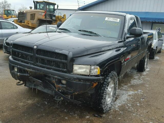 1B7HF13Z9WJ128967 - 1998 DODGE RAM 1500 BLACK photo 2