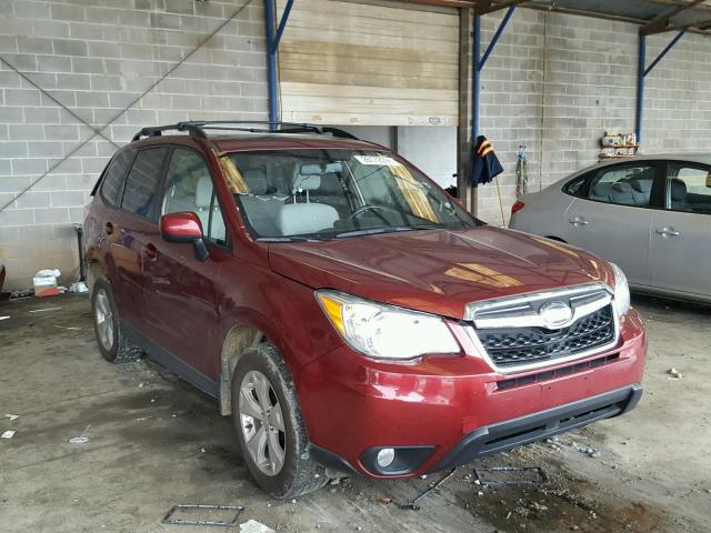 JF2SJAGC5EH423629 - 2014 SUBARU FORESTER 2 BURGUNDY photo 1