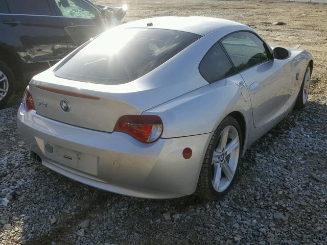 4USDU53547LV34504 - 2007 BMW Z4 3.0SI SILVER photo 4