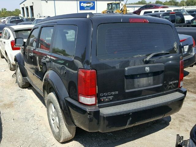 1D8GT28K79W505424 - 2009 DODGE NITRO SE BLACK photo 3