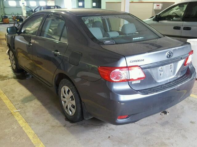 2T1BU4EE0CC756009 - 2012 TOYOTA COROLLA BA GRAY photo 3