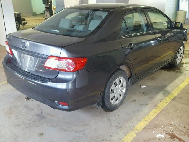 2T1BU4EE0CC756009 - 2012 TOYOTA COROLLA BA GRAY photo 4