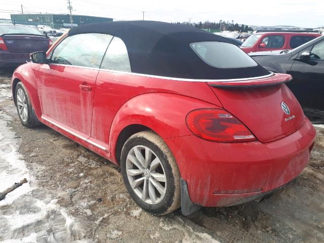 3VW507AT9FM816800 - 2015 VOLKSWAGEN BEETLE 1.8 RED photo 3