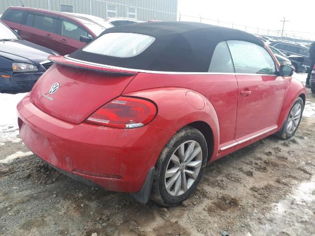 3VW507AT9FM816800 - 2015 VOLKSWAGEN BEETLE 1.8 RED photo 4