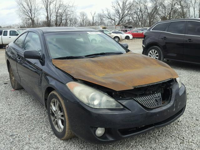 4T1CE38P16U617857 - 2006 TOYOTA CAMRY SOLA BLACK photo 1