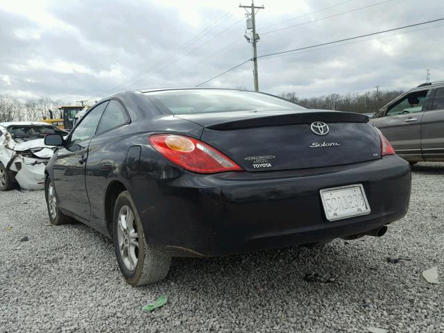 4T1CE38P16U617857 - 2006 TOYOTA CAMRY SOLA BLACK photo 3