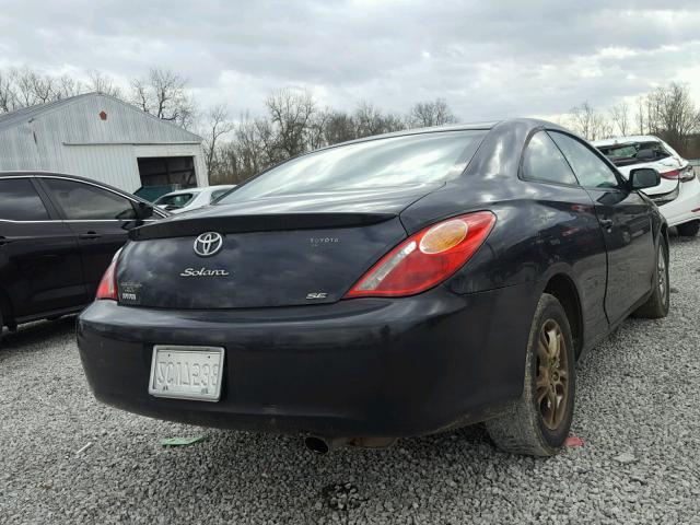 4T1CE38P16U617857 - 2006 TOYOTA CAMRY SOLA BLACK photo 4