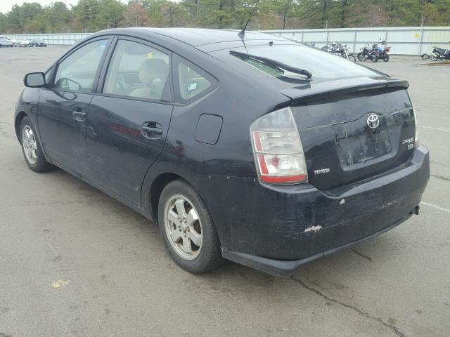 JTDKB20U453038015 - 2005 TOYOTA PRIUS BLACK photo 3