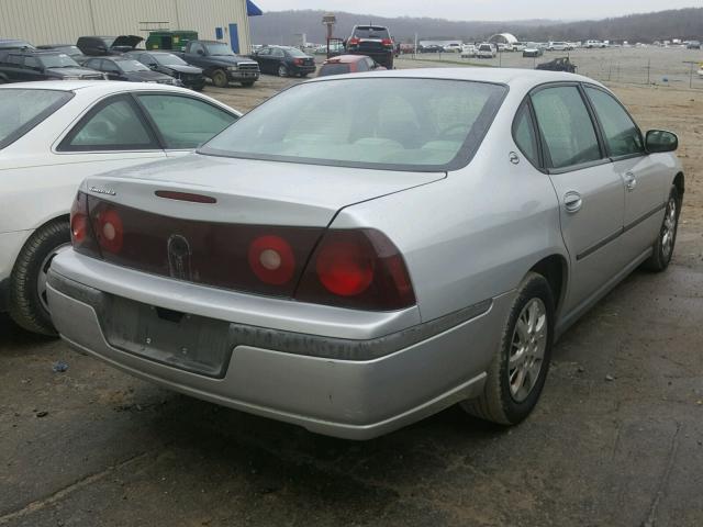 2G1WF52E019291467 - 2001 CHEVROLET IMPALA SILVER photo 4