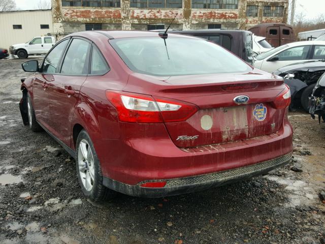 1FADP3F27EL262309 - 2014 FORD FOCUS SE RED photo 3