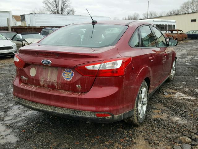 1FADP3F27EL262309 - 2014 FORD FOCUS SE RED photo 4