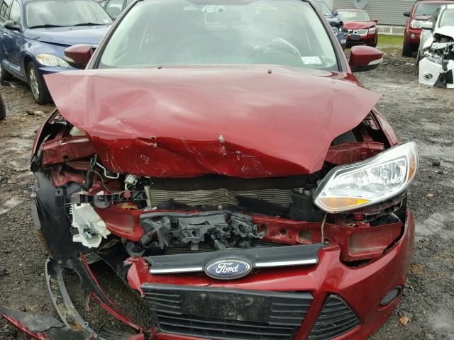 1FADP3F27EL262309 - 2014 FORD FOCUS SE RED photo 7