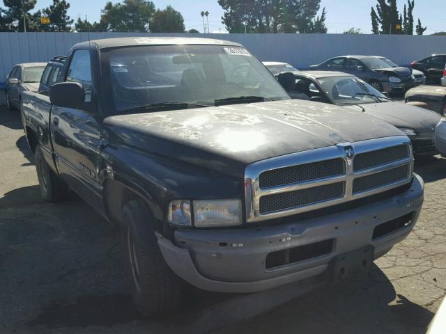 1B7HC16X01S209832 - 2001 DODGE RAM 1500 BLACK photo 1