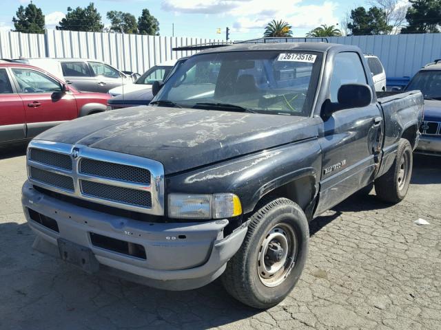 1B7HC16X01S209832 - 2001 DODGE RAM 1500 BLACK photo 2