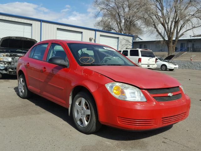 1G1AK52F357582406 - 2005 CHEVROLET COBALT RED photo 1