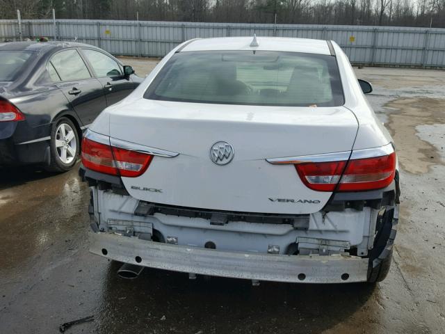 1G4PP5SK5C4124165 - 2012 BUICK VERANO WHITE photo 9