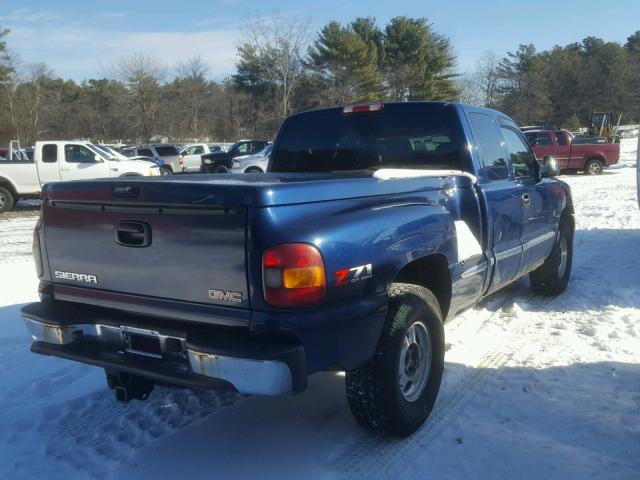 1GTEK19T32Z297766 - 2002 GMC NEW SIERRA BLUE photo 4