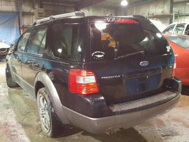 1FMDK02187GA35299 - 2007 FORD FREESTYLE BLACK photo 3