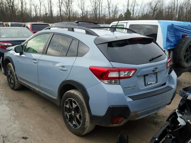 JF2GTAAC0JH239282 - 2018 SUBARU CROSSTREK BLUE photo 3