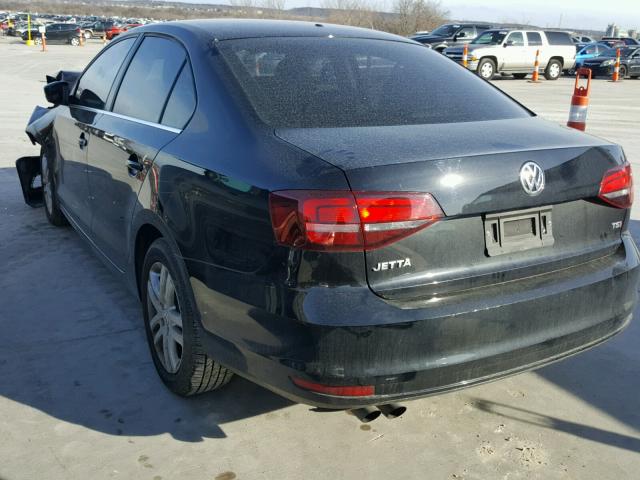 3VW2B7AJ4HM316302 - 2017 VOLKSWAGEN JETTA S 黑色 照片 3