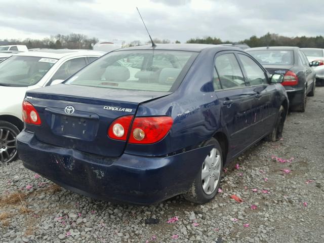 1NXBR32EX7Z823008 - 2007 TOYOTA COROLLA BLUE photo 4