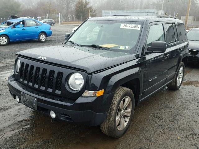 1C4NJRFB4ED761307 - 2014 JEEP PATRIOT LA BLACK photo 2