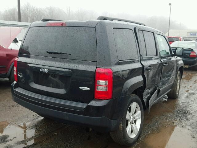 1C4NJRFB4ED761307 - 2014 JEEP PATRIOT LA BLACK photo 4